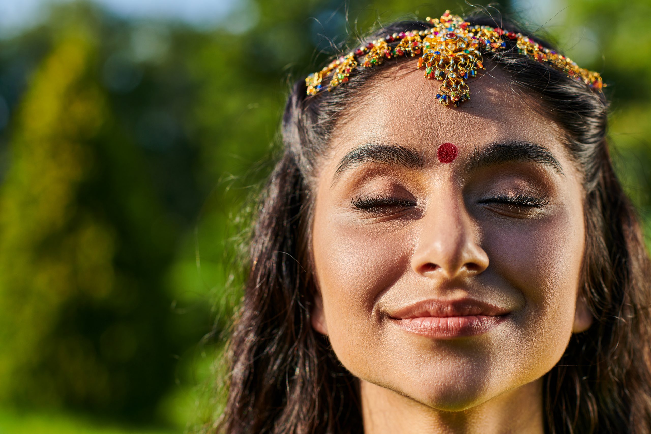 Tilak oder Tika in Nepal und Indien